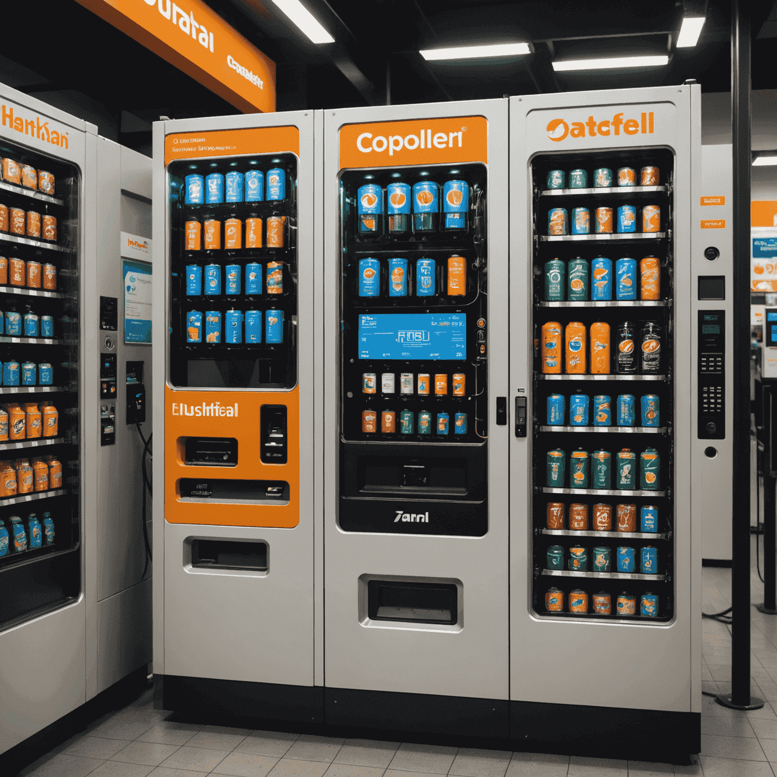 A close-up view of the internal components of a fuel vending machine, showcasing advanced technology, circuitry, and mechanical parts that enable automated fuel dispensing.